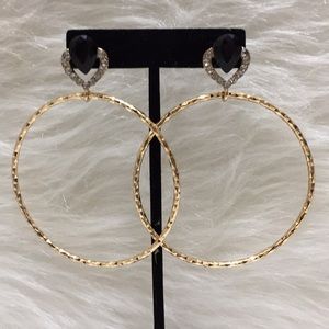 🌹Palm Beach Statement Dangle Hoop Earrings